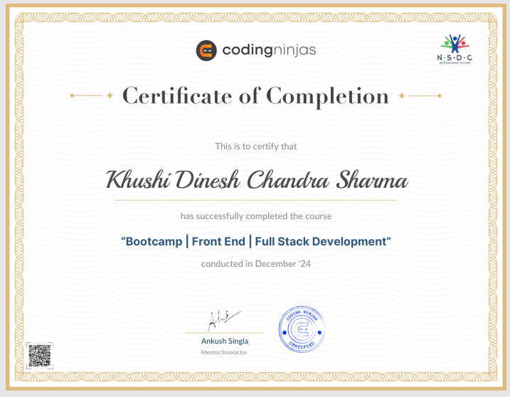 Front-End Development Certification